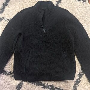 Vince Men's Black Zip-Up Sweater